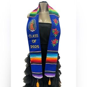 Guadalupe Graduation Stole Class of 2025 Royal Blue